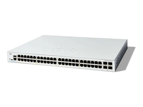Cisco Catalyst C1200 Switch 48-Port 1/10 GbE - Managed L2 Switch mit 48 Ports, ideal für hohe Netzwerkgeschwindigkeiten und zuverlässige Performance in Unternehmensumgebungen.