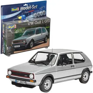 Revell Modellbausatz VW Golf 1 GTI - Maßstab 1:24, detailgetreu mit beweglichen Rädern und umfangreicher Ausstattung, Made in Europe