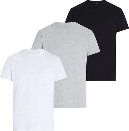 Calvin Klein Underwear T-Shirt S/S CREW NECK 3PK - Herren-Shirts im 3er-Pack mit komfortablem Jersey-Material. Das unifarbene Design und das Logo am Saum machen es zum perfekten Basic für jeden Anlass.