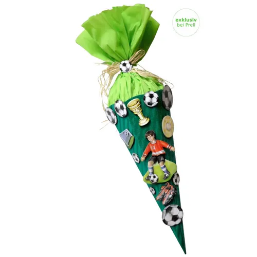 Schultüte Bastelset Zuckertüte Fußball 3D XXL Sticker