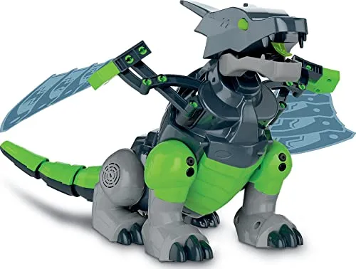 Clementoni Galileo Robotics Mecha Dragon – Drachen-Roboter Bausatz - Roboter-Modellbausatz für Kinder ab 8 Jahren mit 3 Motoren und Sensoren – fördert spielerisch Mathematik und Technik durch interaktive Abenteuer.