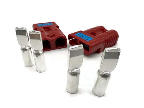 eXODA Kabelverbinder-Sortiment Batterie Set, 175A 25mm² rot - Kabelverbinder für Gabelstapler, hohe Leistung bis 175A, einfache Montage und langlebig für zuverlässige Stromversorgung.