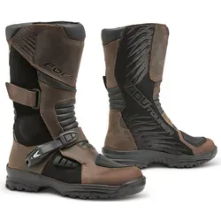 Forma ADV Tourer Dry Motorradstiefel, braun, Größe 43 für Männer - Motorradstiefel mit Hitzeschutz aus Wildleder, doppeltem Klettverschluss und reflektierendem Einsatz für optimale Sicherheit und Komfort auf jeder Tour.