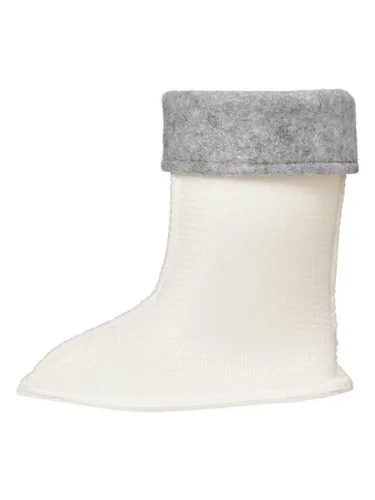 Playshoes Fleece-Stiefel-Socke in Weiß, Größe 23, Baby
