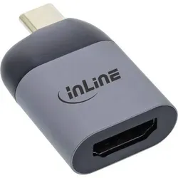 InLine® USB Display Konverter, USB-C Stecker zu HDMI Buchse 4K/60Hz Adapter / Konverter Video /