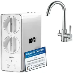 AORA GT600 Umkehrosmoseanlage Untertisch – Tankloser Trinkwasserfilter mit 3-Wege-Armatur