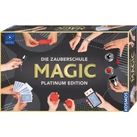 KOSMOS Die Zauberschule Magic - Platinum Edition Zauberkasten - Zauberkasten für angehende Magier, fördert Kreativität und Geschicklichkeit, ideal für Kinder und Familien, Sprache: Deutsch.