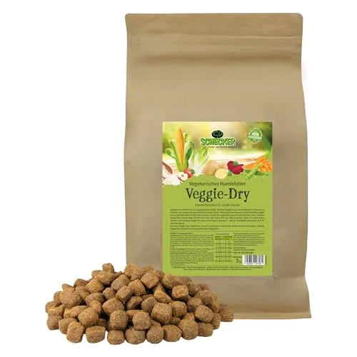 Schecker Trockenfutter für Hunde - Veggie Dry - vegetarisches Hundefutter - ideal für alle Fleisch Allergiker - 3 kg