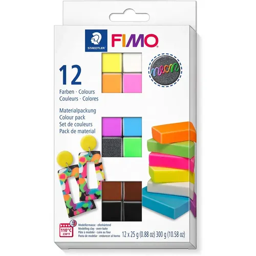 Fimo Mod.masse Effect Neon 12er-Set retail