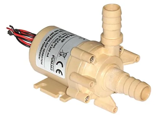 ROTEK Lebensmittelechte Mini-Kreiselpumpe mit bürstenlosem Gleichstrommotor, Gehäuse: SO01, 24VDC, 11,6l/min oder 5,2mWs