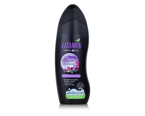 Litamin Schaumbad Magische Momente 2x750ml – Entspannung pur mit Orchideen-Essenz - Badezusätze für entspannende Wellness-Auszeiten – Genießen Sie cremigen Badeschaum und verwöhnende Pflege mit veganen Inhaltsstoffen für traumhafte Badeerlebnisse.