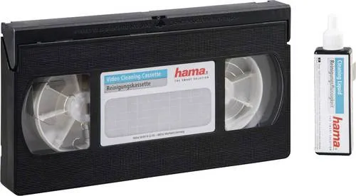Hama 00044728 Reinigungskassette – Set für optimale Pflege - Zubehör Audio, Video & TV – Effektive Reinigungskassette für eine klare Klangqualität und bessere Bildwiedergabe.