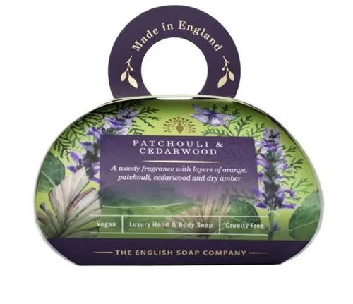The English Soap Company, Patchouli & Cedarwood, Seife 260g