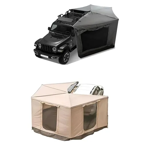 270° Markise Khaki oder Grau