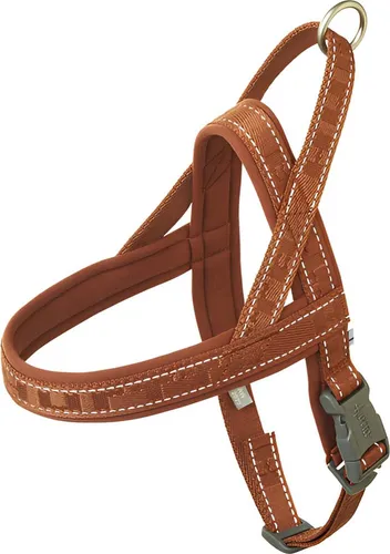 HURTTA Hunde-Geschirr ECO Casual Geschirr cinnamon (zimt) - Weiteres Autozubehör, umweltfreundliches Hundegeschirr aus 100% recyceltem Material mit bequemer Neoprenpolsterung und 3M-Reflektoren für optimale Sichtbarkeit.