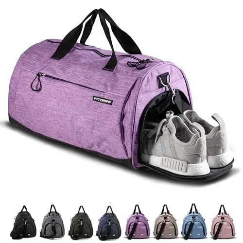 Fitgriff® Sporttasche & Reisetasche für Damen und Herren in lila von Fitgriff