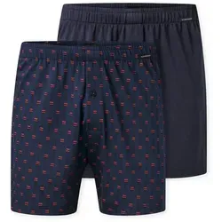 Schiesser Herren 2 Pack Baumwolle Jersey Boxershorts - Herren-Boxershorts im Multipack, weich und bequem aus Single-Jersey, ideal für den täglichen Tragekomfort.