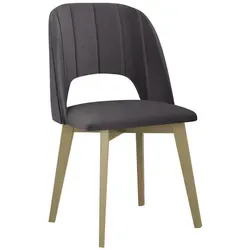 Mirjan24 Esszimmerstuhl in Grau mit Sonoma Eiche - Eleganter 1-Sitzer Esszimmerstuhl aus Buchenholz, mit maximaler Belastbarkeit von 120 kg. Ideal für stilvolle Essbereiche und gemütliche Atmosphäre.