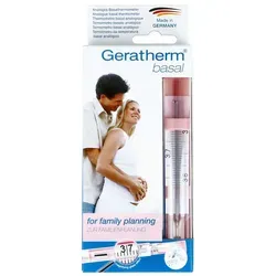 Geratherm basal analoges Zyklusthermometer - Arzneimittel zur genauen Bestimmung der Basaltemperatur, hilft bei der Erkennung des Eisprungs und erhöht Ihre Chancen auf eine Schwangerschaft.
