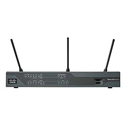 Cisco C897VA-K9 Router - Router mit 8-Port Gigabit-Switch und ADSL2+ Unterstützung, ideal für kleine bis mittelgroße Netzwerke mit hoher Sicherheit und web-basiertem Management.