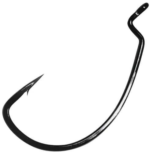Gamakatsu EWG SL Hook Worm Offset schwarz - Offsethaken, Größe/Packungsinhalt:Gr. 4/0-5 Stück