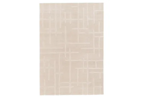 Teppich TESORO, 120 x 170 cm, Creme, Gemustert - Hochwertiger Teppich in Creme, 120 x 170 cm, aus robustem Polyester. Ideal für stilvolle Akzente in jedem Raum. Pflegeleicht und maschinell gewebt für langanhaltende Freude.