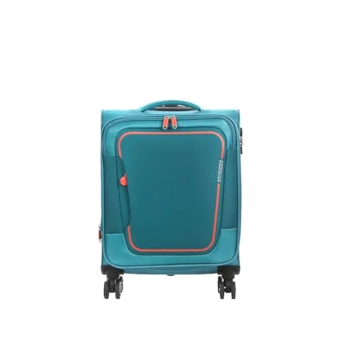 American Tourister Pulsonic - Spinner S, Erweiterbar Handgepäck, 55 cm, 40.5/43.5 L, Türkis (Stone Teal)