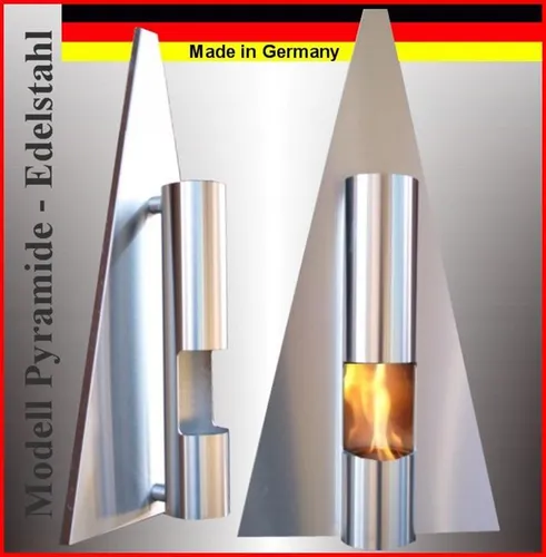 ETHANOLKAMIN GELKAMIN KAMIN CHEMINEE FIREPLACE PYRAMIDE