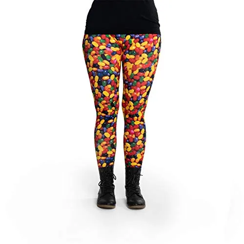 cosey - Bunte Bedruckte Motiv-Leggings (Einheitsgröße) - Design Sweets