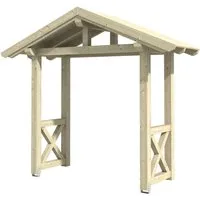 Skan Holz Haustür-Vordach Stralsund 4 – 289 cm x 116 cm von SKAN HOLZ