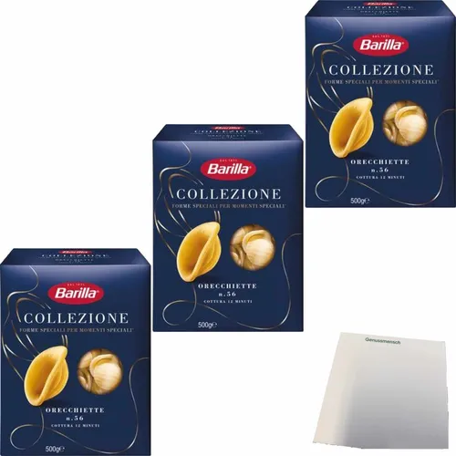 Barilla Orecchiette Pugliesi 3er Pack 3x500g Packung usy Block