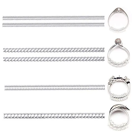 Ringverkleinerer, Ringe Einsteller für Lose Damen- und Herrenringe, Set mit 4 Größen