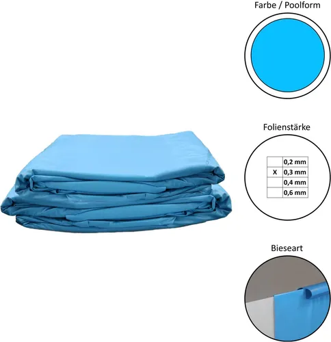 Pool Ersatzfolie Rund 450x120 cm