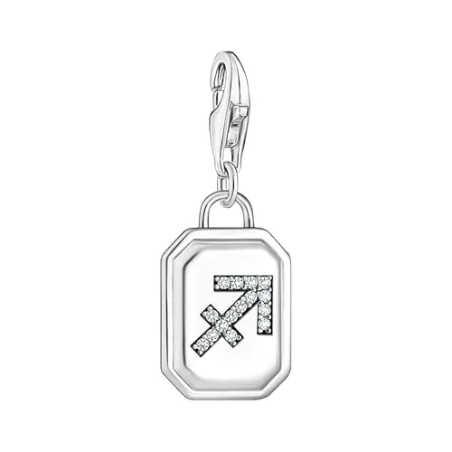 THOMAS SABO Bead Charm Schütze 2144-643-21 - Beads, eleganter Charm-Anhänger für das Sternzeichen Schütze aus 925 Sterlingsilber mit Zirkonia-Steinen, ideal für persönliche Schmuckkreationen.
