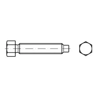 Sechskantschraube M10x20 VG - 100 Stück - Maschinenschrauben aus Stahl 8.8, ideal für stabile Verbindungen, mit Zapfen und kleinem Sechskant für vielseitige Anwendungen.