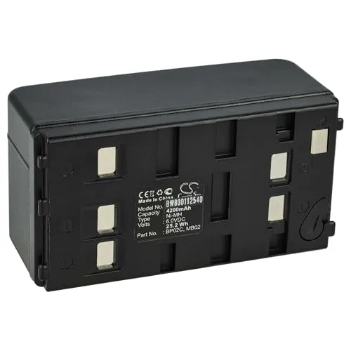 vhbw Akku kompatibel mit Pentax R-100X, R-200X, R-202N, R-300X, R100, R200, R225N, R300 Messgerät (4200mAh, 6V, NiMH)