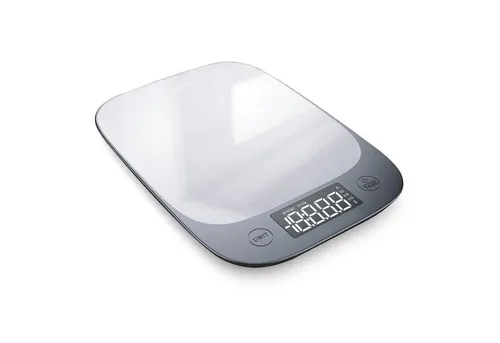 EUROPAPA Küchenwaage Küchenwaage digital mit großem LCD-Anzeige, (1G/5KG Grammwaage mit großem LCD-Anzeige, Digitalwaage Briefwaage mit Großer Edelstahl Wiegefläche), 5 Maßeinheiten, Tara-Funktion