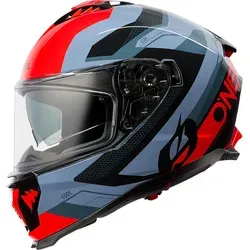 Oneal Challenger EXO V.25 Helm, schwarz-grau-rot, Größe S - Motorradhelm mit 2 Außenschalen für erhöhte Sicherheit und perfekte Passform, ausgestattet mit optimaler Belüftung für besten Komfort.