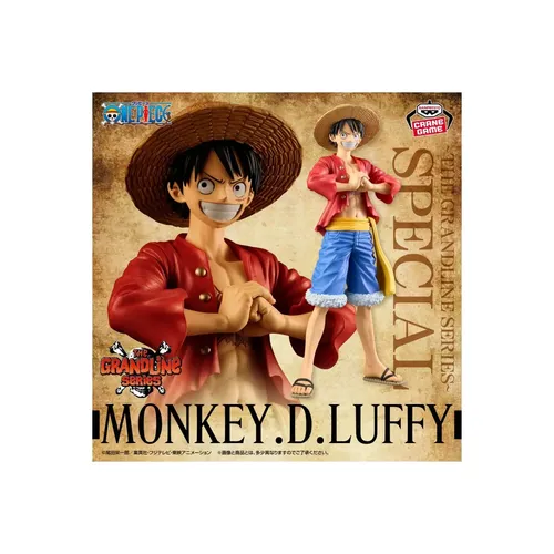 Banpresto Sammelfigur One Piece Monkey D. Luffy Grandline Series - Sammelfigur von Monkey D. Luffy, 19 cm hoch, detailgetreu und farbenfroh gestaltet – ein Must-Have für One Piece Fans und Sammler!