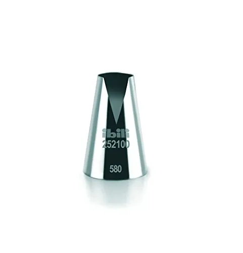 Ibili 252300 Spritztülle Saint Honore, Edelstahl, silberfarben, 2 x 3 x 4 cm