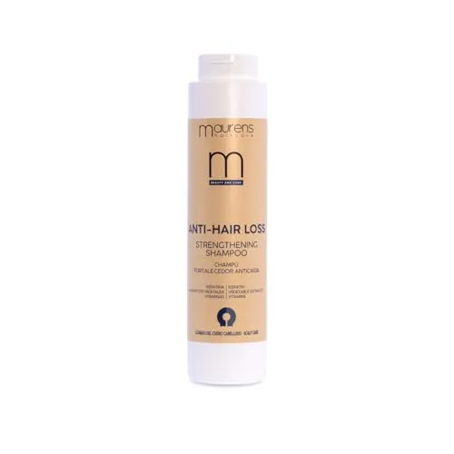Maurens, Anti-Haarausfall-Shampoo gegen Haarausfall, mit Pflanzenextrakten, Keratin, Vitaminen, gegen Haarausfall, stärkt schwaches Haar, 400 ml