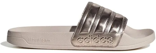 adidas Adilette Shower Slides Unisex - Komfortable Schiebe-Sandalen in Champagne Met - Dusch- & Badeschuhe für Herren mit konturiertem Fußbett und Slip-On-Konstruktion für höchsten Tragekomfort.