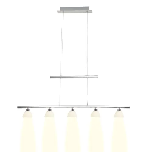 Tonja LED Pendel Hänge Deckenlampe 5-flg – Touch dimmbar & höhenverstellbar - Moderne Hängelampe für jeden Raum, dimmbar per Touch-Funktion und mit energiesparenden LED-Leuchtmitteln für warmes Licht.