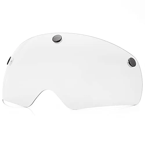 FUNWICT Magnetische Fahrradhelm Visier Austauschbare Brille Schutzbrille mit 6 Farben, Kompatibel nur mit FW008/FW001 Fahrradhelmen (Kristall)