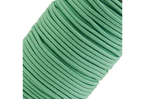 maDDma Gummiband 50m Gummikordel 3mm Hutgummi Nähzubehör 27 Farben elastisches Band, mintgrün