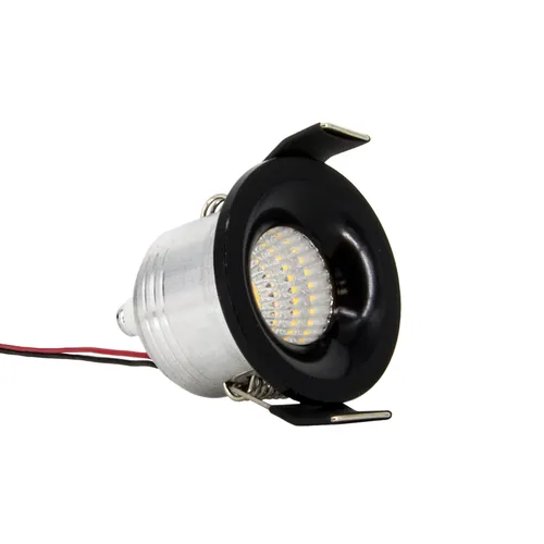 Produktbild LED für Terrassenüberdachung Mini Spotlight schwarz Einbaustrahler 3W 240V 30 mm