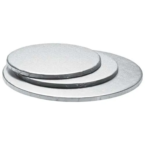 Dekorative Tortenplatte Rund Silber 20 H.1,2Cm 0931618