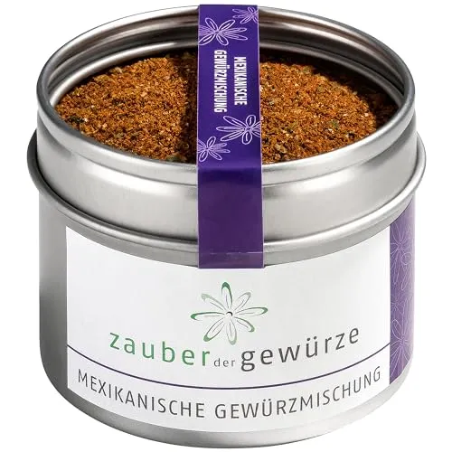 Zauber der Gewürze mexikanische Gewürzmischung, mexikanisches Gewürz für Tacos, Fajtas und andere Gerichte der Tex-Mex-Küche, Top-Qualität in wiederverschließbarer Aroma-Dose, 55 g