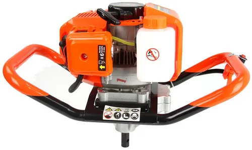 Erdbohrer Erdlochbohrer 5,2 PS NEU - Benzin Erdlochbohrer mit 2-Takt Motor, leistungsstark für effizientes Bohren von Pfählen in verschiedenen Bodenarten.