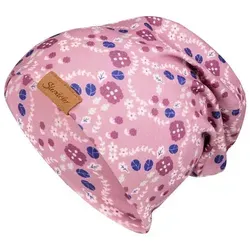Sterntaler® Beanie Beanie floral (1-St) rosa 51 cm